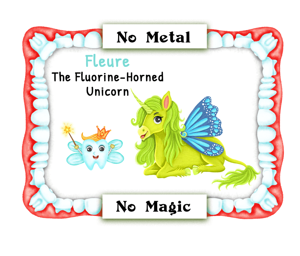 Fleure The Fluorine-Horned Unicorn - No Metal No Magic