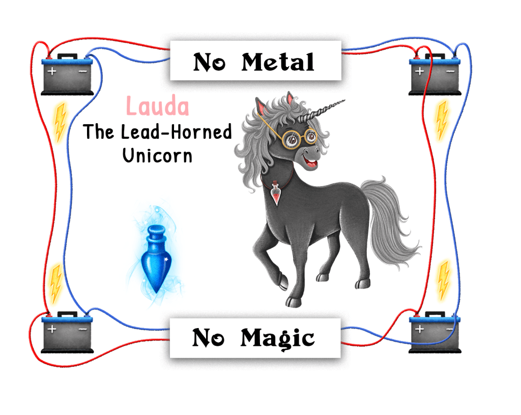 Lauda The Lead-Horned Unicorn from the Magical Elements of the Periodic Table